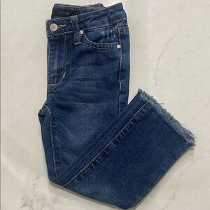 Joe's Jeans Kids Dark Blue Frayed Hem Jeans